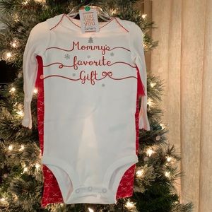 NWT Carter’s baby girl 9m month Christmas outfit mommy‘s favorite gift